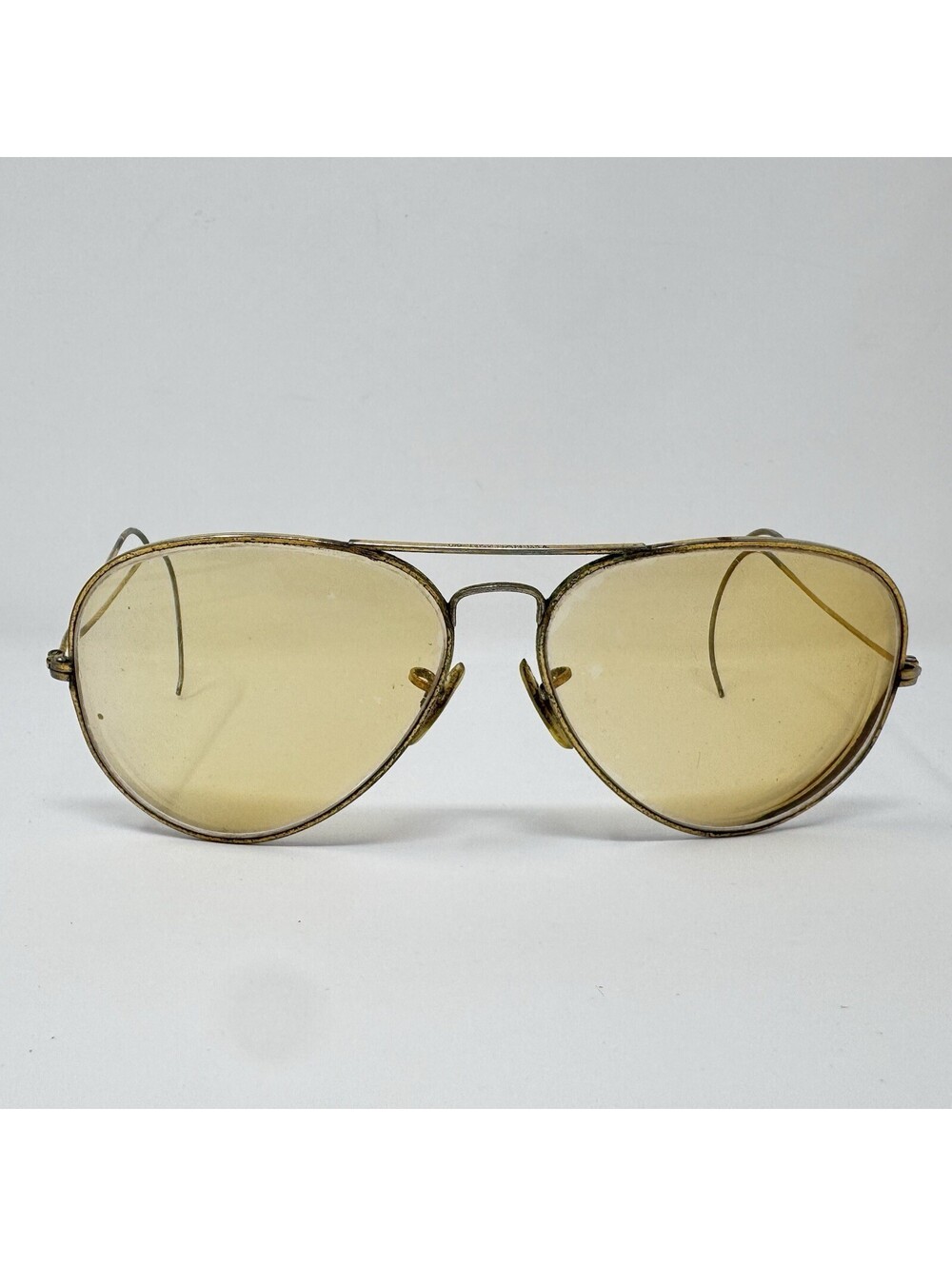 Vintage B&L Ray-Ban Outdoorsman Goldtone Aviator Sunglass Frames Only USA